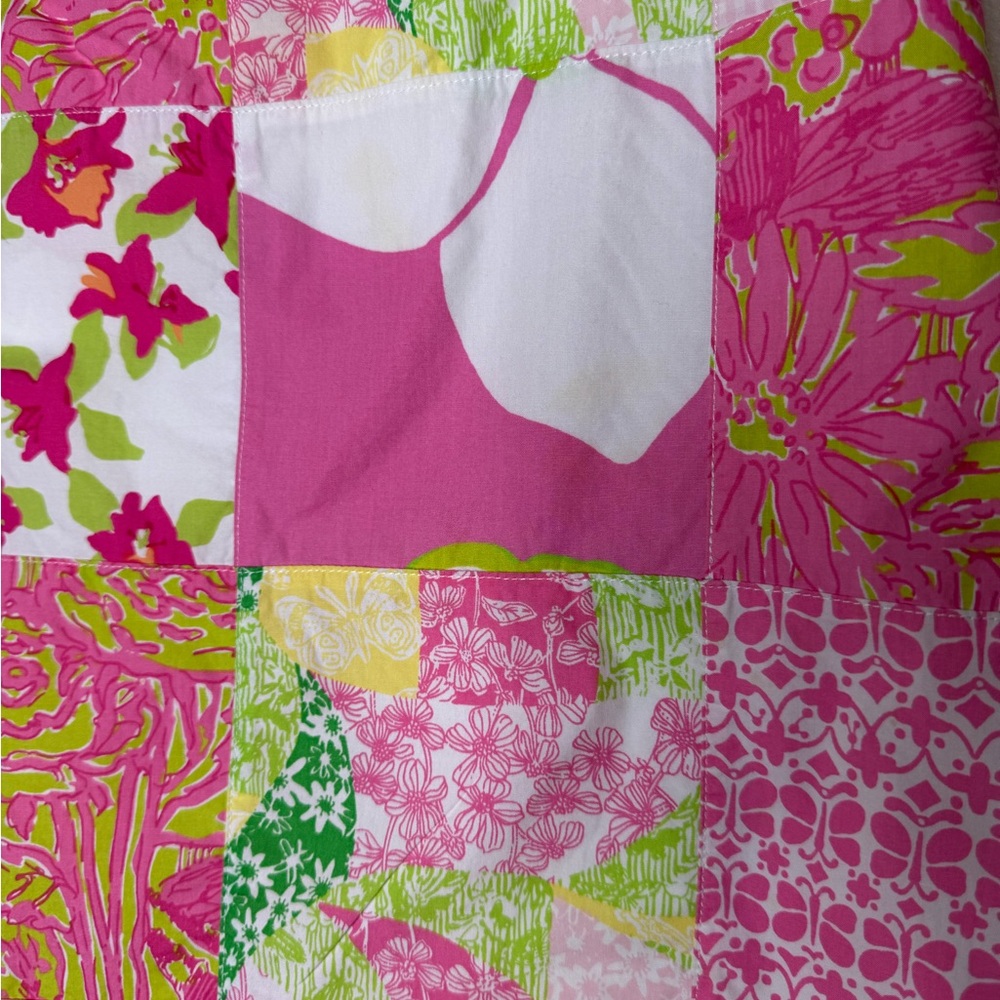 Lilly Pulitzer Pink and White Quilted Style Mini Skirt - Picture 14 of 16